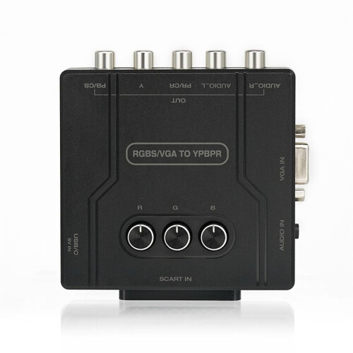 Convertitore Componente RGBS VGA A YPBPR Convertitore SCART A YPBPR per Console di Gioco Retrò  64 PS1 PS2 Dreamcast