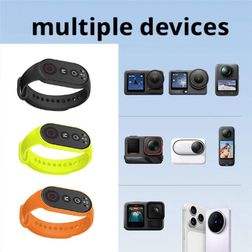 Remote Control for  Osmo Action 5 Pro Action 4, Photography Shutter Release Button Controller Camera Black 2
