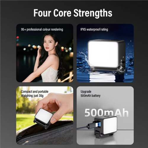 For  Action3/4/5Pro  Portable Fill Light OSMO Pocket3 Magnetic Quick Release Vlog Shooting Fill Light Action 2