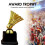 Gold Badminton Trophy Cup - Party Decor Gift 2