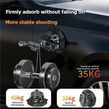 4.5 Inch Electric Auto Pump Suction Cup Camera Mount for Action Cameras Electric Suction Cup Mount