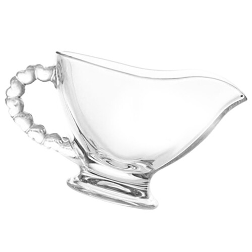 3Pièces Saucière En Verre Claire Idéale Pour Bbq 1