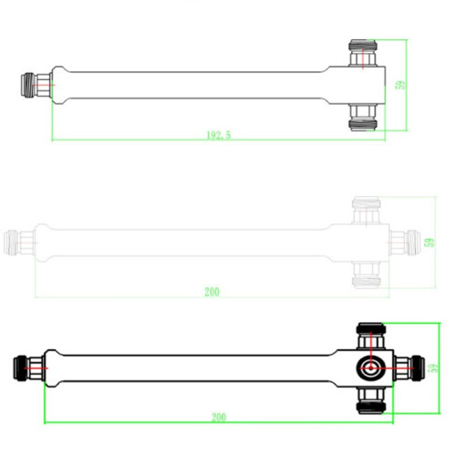 Communication Wireless Intercom Power Divider N-Type 800-2700MHz UHF Digital Cluster