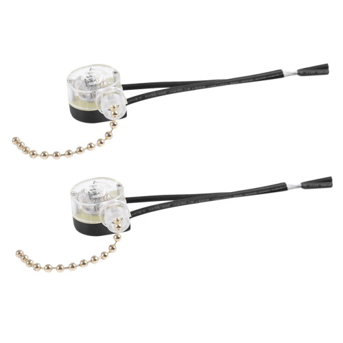 2X Lighting Ceiling Fan Light  W Pull Chain 3A 250VAC 6A 125VAC