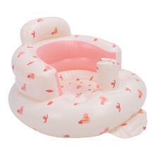 Baby Inflatable Sitting Chair Cartoon Love Rabbit PVC Ecofriendly Portable Toddler Support