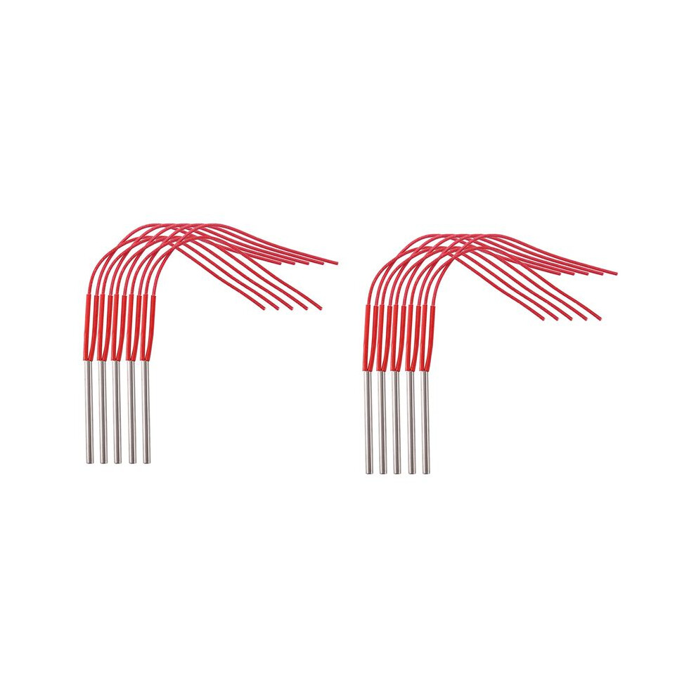 10Pcs Electric Cartridge Heater Elements 220V 6Mm Tube Diameter Stainless Steel Tubular Heating Elements Wattage 120W 4713207527725