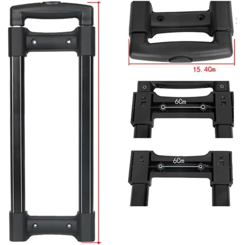 Luggage Handle Replacement Telescopic Suitcase Handle Sturdy Construction Easy Installation 2