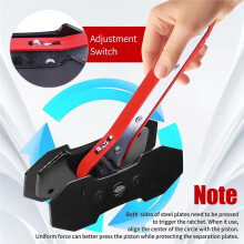 Brake Tools Caliper Piston Compressor Tool, Brake Caliper Compression Tool Kit with 2 Hooks, Large Red Disc Brake Repair