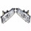 Car LED Fog Light,Front Bumper LED Fog Lamp for  A6 C6 2009-2011 4F0941700A (Right) 4