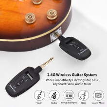 Wireless Guitar System 2.4G Ultra-low Latency Transmitter & Receiver Set