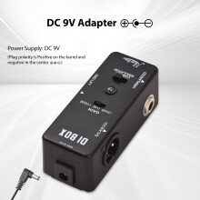 ROWIN DI Box Pedal para guitarra 9V DC, negro, 4 x 9 x 3,5 cm