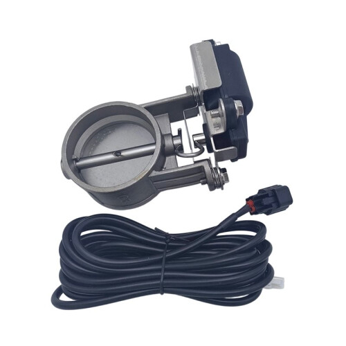 Car Exhaust Pipe Electronic Valve Kit Universal 76MM Button Controller Kit Controller 2
