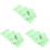 3Pièces Tissu Protection Clavier Piano Vert Clair Polyester Durable 4