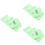 3Pièces Tissu Protection Clavier Piano Vert Clair Polyester Durable 8