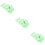 3Pièces Tissu Protection Clavier Piano Vert Clair Polyester Durable 11