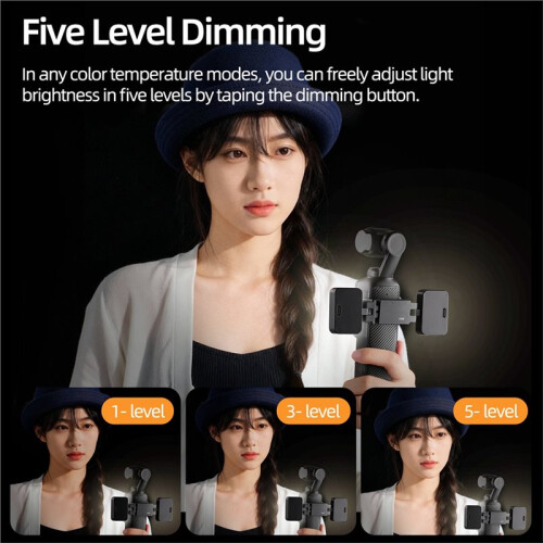 Fill Light for  OSMO Pocket 3 Accessories Adjustable Auick-Release Soft Light Dual-Light Three-Color Fill Light 1