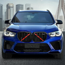 Front Grill Inserts Trims for X3 G01 X4 G02 X5 G05 X6 G06 Wrap Covers Grill Stripes Accessories Red