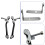 4pcs/Set Headlight Level Adjustment Rod Link for  GLS X166 ML W166 GLE W292 A1663200132 A1663200932 A1663201032 3
