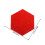 10Pièces Tapis Feutre Rouge Tableau Décorations Murale Hexagone 2