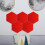 10Pièces Tapis Feutre Rouge Tableau Décorations Murale Hexagone 6