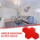 10Pièces Tapis Feutre Rouge Tableau Décorations Murale Hexagone 8