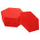 10Pièces Tapis Feutre Rouge Tableau Décorations Murale Hexagone 10