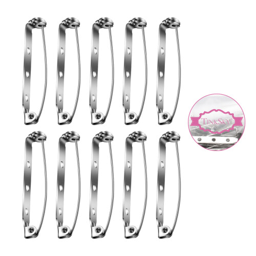 3Pièces Épingles Broches 3.8cm Argentées Pour Couture Et 1