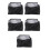 5Pièces Couvre Projecteur Polyester Noir Usage Domestique 3