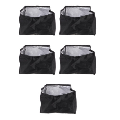 5Pièces Couvre Projecteur Polyester Noir Usage Domestique 2