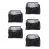 5Pièces Couvre Projecteur Polyester Noir Usage Domestique 4