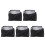 5Pièces Couvre Projecteur Polyester Noir Usage Domestique 9
