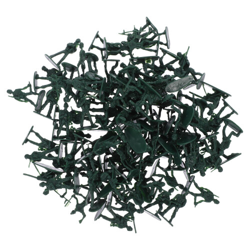 300Pièces Mini Soldats Plastique Vert Pour Présentation Et Décor 1