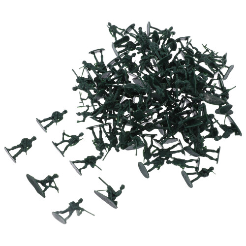300Pièces Mini Soldats Plastique Vert Pour Présentation Et Décor 2