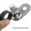 Clip Fixation Lampe Casque Dura Argenté Usage Casque 6