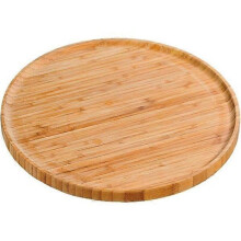 Prato de pizza de 32 cm, pratos de bambu e madeira, utensílios de mesa de madeira
