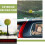 3Pièces Boule Antenne Mousse Verte Antirayures Déco Extérieure 4