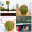 3Pièces Boule Antenne Mousse Verte Antirayures Déco Extérieure 5