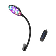 (5W) Luce LED per acquari a basso consumo energetico, compatta, con angoli regolabili, per un ambiente sicuro nelle vasche, multicolore