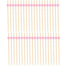 300 Palitos Descartáveis Artesanais para Coquetéis com Pérolas Criativas, Palitos Decorativos para Aperitivos, Palitos de Madeira para Fruta
