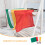 8Pièces Drapeaux À Main Arbitre Polyester Colorés Anti-Rouille 8