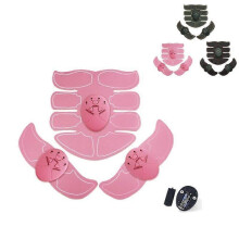 (Pink) EMS-Trainingsgürtel für die Bauchmuskulatur, Fitnessband