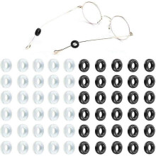 30 paires de crochets d'oreilles antidérapants pour lunettes, embouts de lunettes ronds en silicone antidérapants