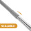 Porte-Affiche Ajustable En Acier Inoxydable Résistant Argent 9