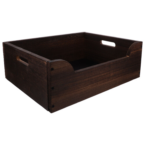 Large Open Wood Cat Litter Box Durable Natural Home Use Design