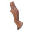 Ergonomic Light Brown Wooden Handle for Outdoor Use 1