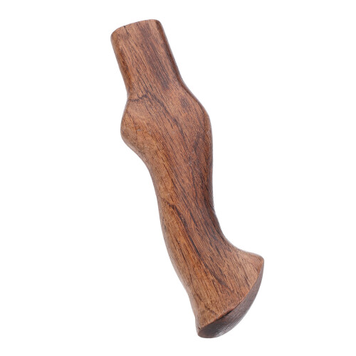 Ergonomic Light Brown Wooden Handle for Outdoor Use