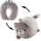 Cuscino da viaggio 2 in 1 convertibile per bambini, cuscino cervicale per viaggi in aereo 1