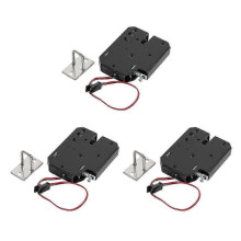 cerraduras magnéticas eléctricas de 12 V y 2 A, 150 kg/330 lb, con fuerza de retención a prueba de fallos, control de puerta electromagnétic