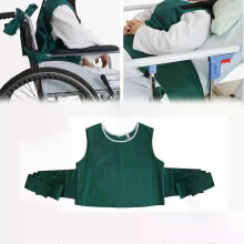 Colete de contenção fixo para cadeira de rodas, cinto de segurança, uso duplo, em algodão, para pacientes em estado maníaco e idosos.