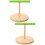 2Pièces Perchoir Table Bois Pour Perroquet Usage Animal 9